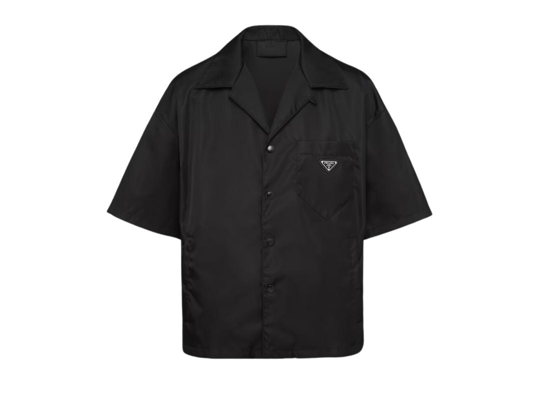 Prada Prada Re-Nylon Short-Sleeved Shirt Black