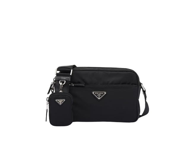 Prada Prada Re-Nylon Shoulder Bag In Nylon Zipper Pocket With Metal Hardware Black - view 1