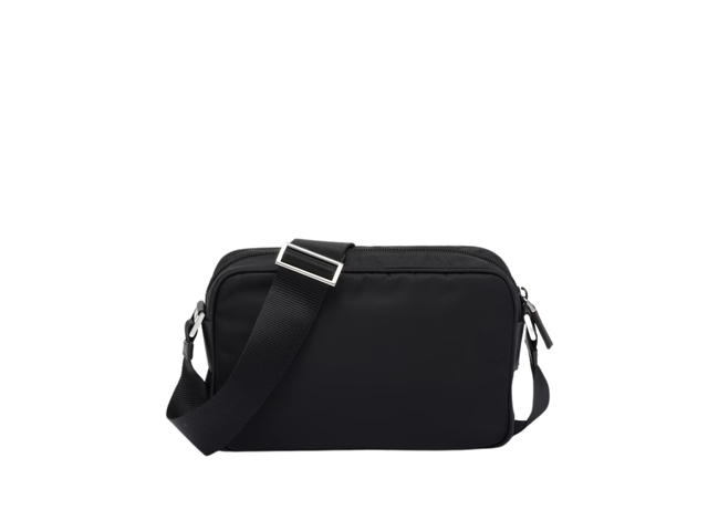 Prada Prada Re-Nylon Shoulder Bag In Nylon Zipper Pocket With Metal Hardware Black - view 3