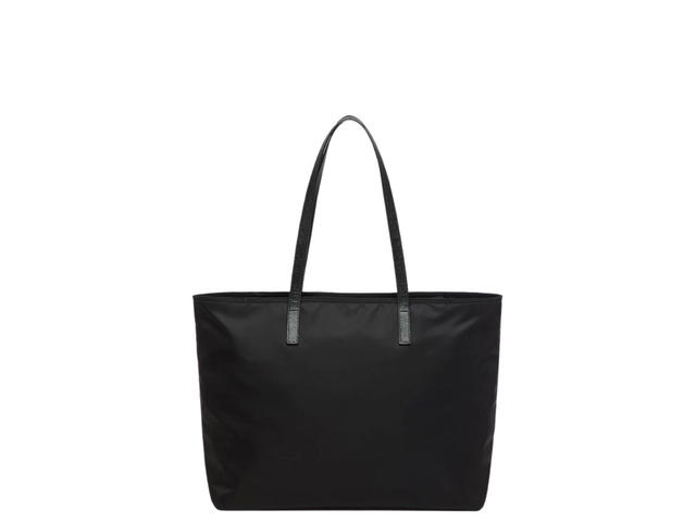 Prada Prada Re-Nylon Tote Bag With Enameled Metal Triangle Logo And Metal Hardware Black - view 3