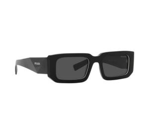 Buy Prada Rectangle Sunglasses In Black Acetate Frame With Grey Lenses at Sasom – Authentic and Ready to Ship