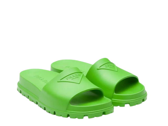 Prada Prada Rubber Slides Apple Green - view 3
