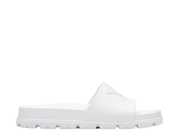 Prada Prada Rubber Slides White (W) - view 1
