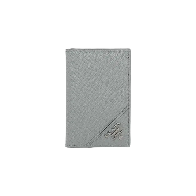 Prada Prada Saffiano Leather Card Holder Marble Gray - view 1