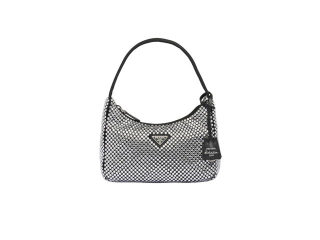 Prada Prada Satin Mini-Bag With Artificial Crystals - view 1