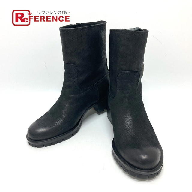 Prada PRADA Shoes shoes Short boots Boots Shoes boots Leather Black - view 1