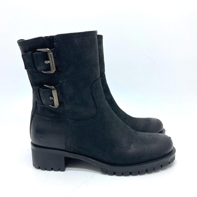 Prada PRADA Shoes shoes Short boots Boots Shoes boots Leather Black - view 5