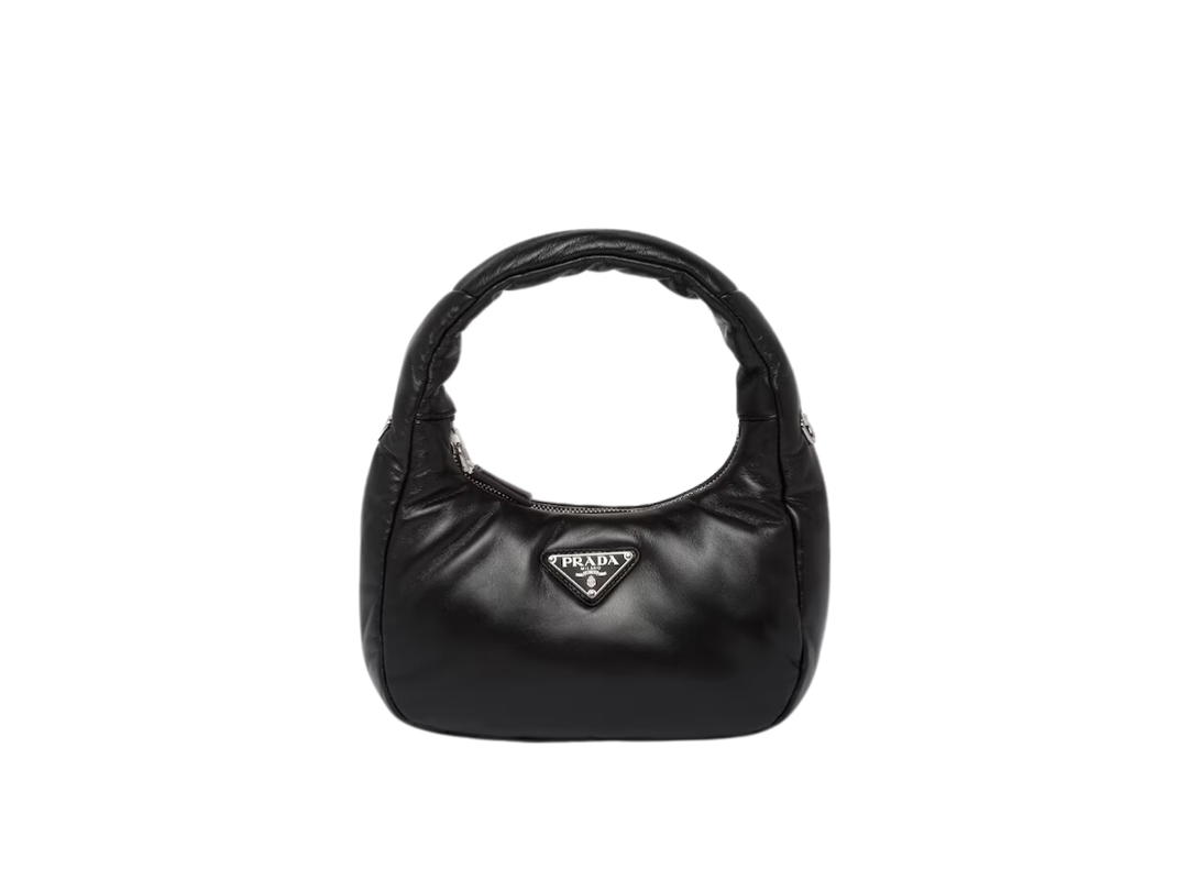 Prada Prada Soft Padded Nappa Leather Mini-Bag With Light Padding Black