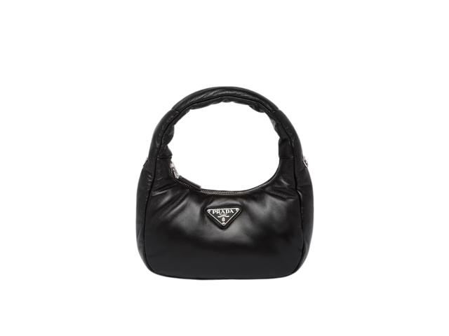 Prada Prada Soft Padded Nappa Leather Mini-Bag With Light Padding Black - view 1