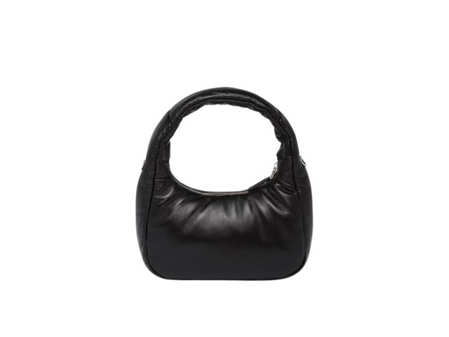 Prada Prada Soft Padded Nappa Leather Mini-Bag With Light Padding Black - view 3