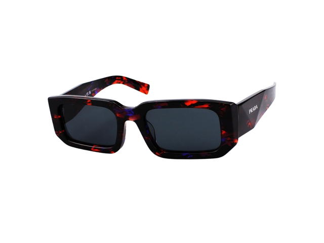 Prada Prada SPR-06Y-F-06V-5S0-54 Sunglasses In Blue-Red Havana Acetate Frame With Grey Lens - view 1