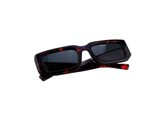 Prada Prada SPR-06Y-F-06V-5S0-54 Sunglasses In Blue-Red Havana Acetate Frame With Grey Lens - view 6