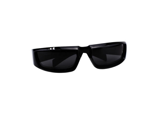 Prada Prada SPR-25Y-1AB-5S0-63 Sunglasses In Black Acetate Frame With Lettering Logo Black Lenses - view 6