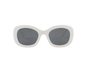 Buy Prada Sunglasses In Logo Embossed Oversize Frame With Acetate Chalk White at Sasom – Authentic and Ready to Ship