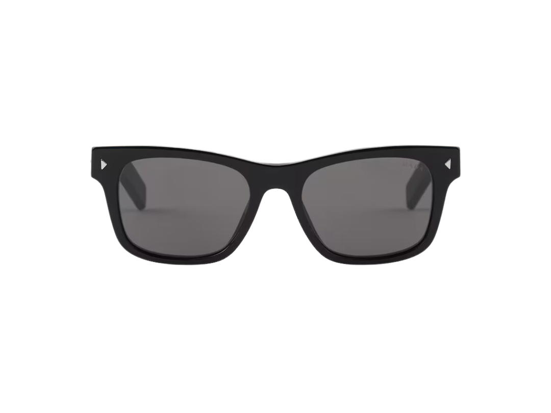 Prada Prada Sunglasses With Iconic Metal Plaque In Black Recycled Bio-Acetate Frame With Lenses Ardesia Crist