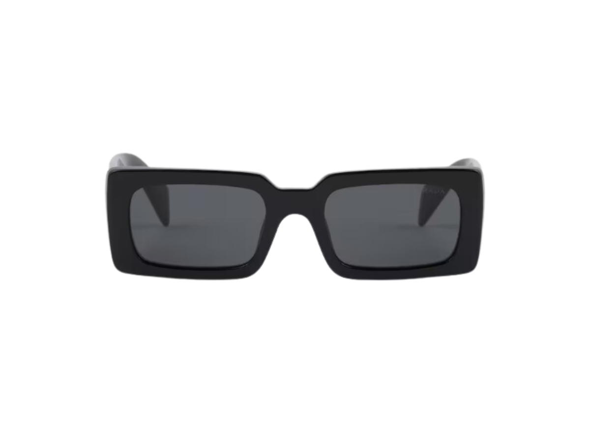 Prada Prada Sunglasses With Prada Logo In Slate Gray Lenses With Acetate