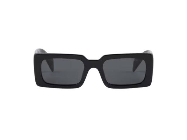 Prada Prada Sunglasses With Prada Logo In Slate Gray Lenses With Acetate - view 1