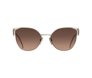 Buy Prada Sunglasses With Triangle Logo In Oversized Slightly Cat Eye Frame Front Is Paired Refined Open Temples Decorated With The Iconic Triangle Logo Pale Gold at Sasom – Authentic and Ready to Ship