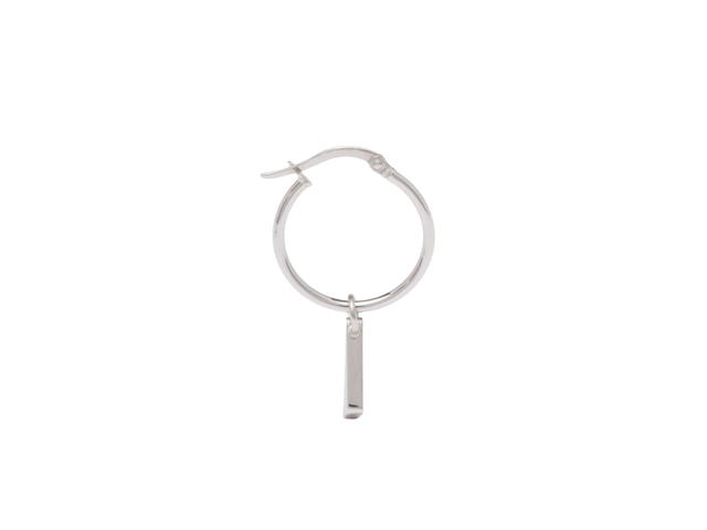 Prada Prada Symbole Drop Earrings In 925 Sterling Silver With Palladium Finish Black - view 3