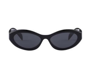 Buy Prada Symbole Sunglasses In Black Bio-Acetate Frame With Slate Gray Lenses at Sasom – Authentic and Ready to Ship