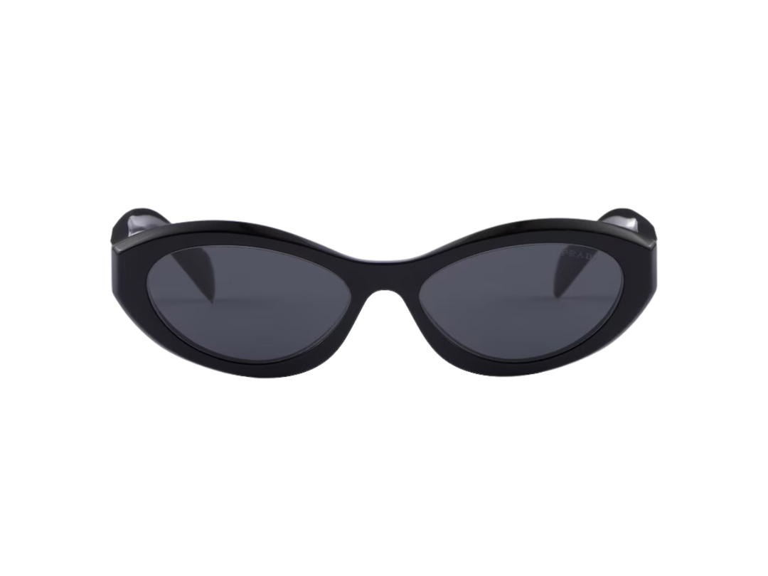 Prada Prada Symbole Sunglasses In Black Bio-Acetate Frame With Slate Gray Lenses