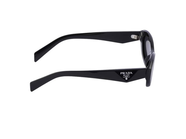 Prada Prada Symbole Sunglasses In Black Bio-Acetate Frame With Slate Gray Lenses - view 2