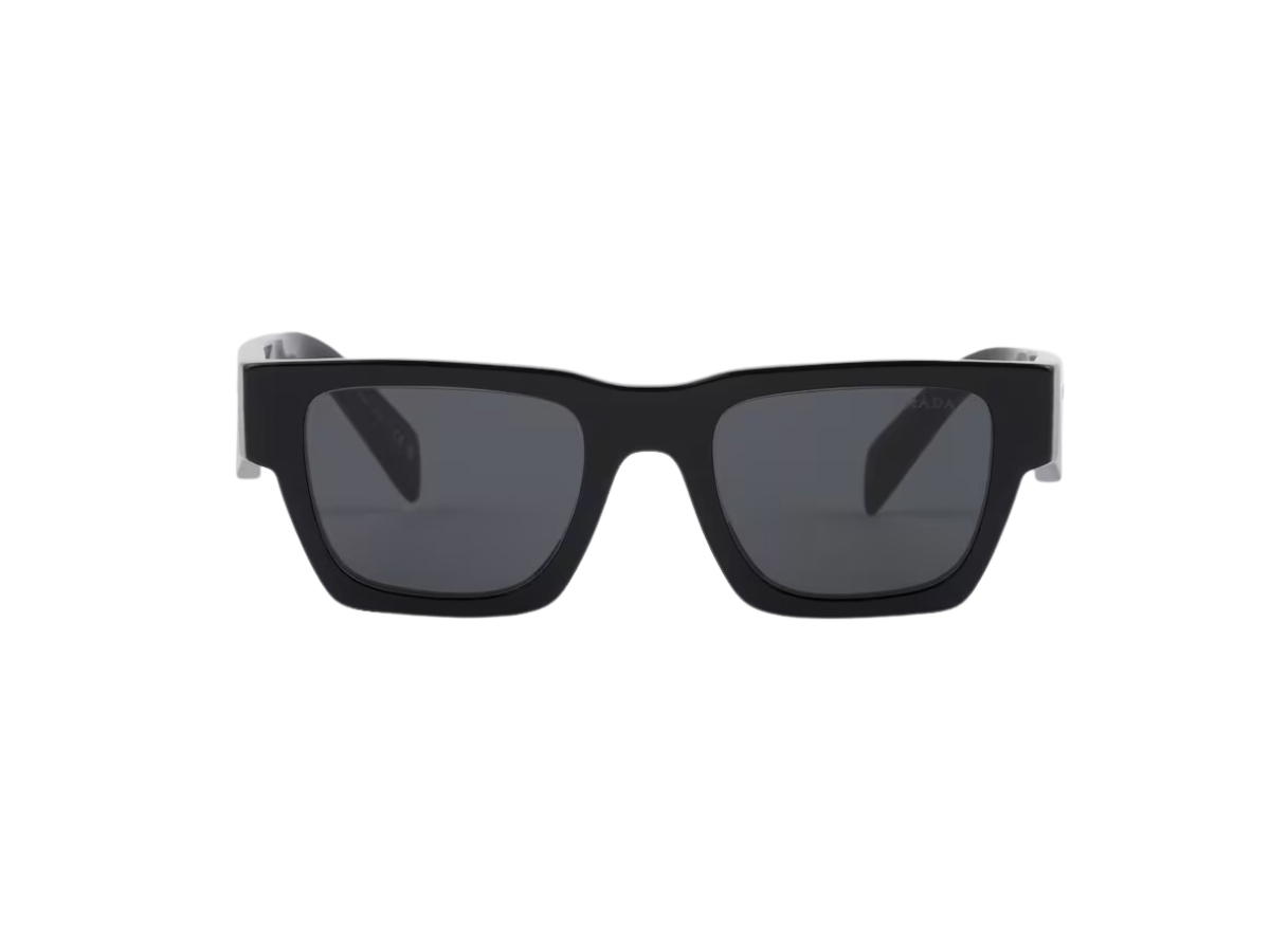 Prada Prada Symbole Sunglasses In Black Recycled Bio-acetate Frame With Slate Gray Lenses