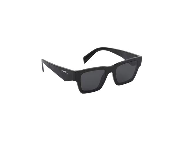 Prada Prada Symbole Sunglasses In Black Recycled Bio-acetate Frame With Slate Gray Lenses - view 2