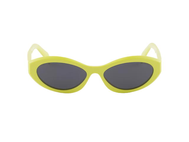 Prada Prada Symbole Sunglasses In Citron Bio-Acetate Frame With Slate Gray Lenses - view 1