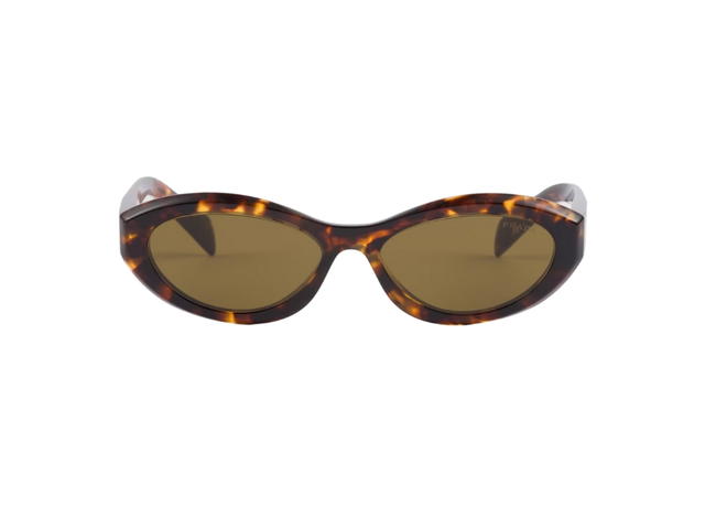 Prada Prada Symbole Sunglasses With Curved And Slightly Faceted Rims Honey Tortoiseshell - view 1