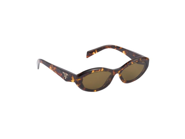 Prada Prada Symbole Sunglasses With Curved And Slightly Faceted Rims Honey Tortoiseshell - view 2