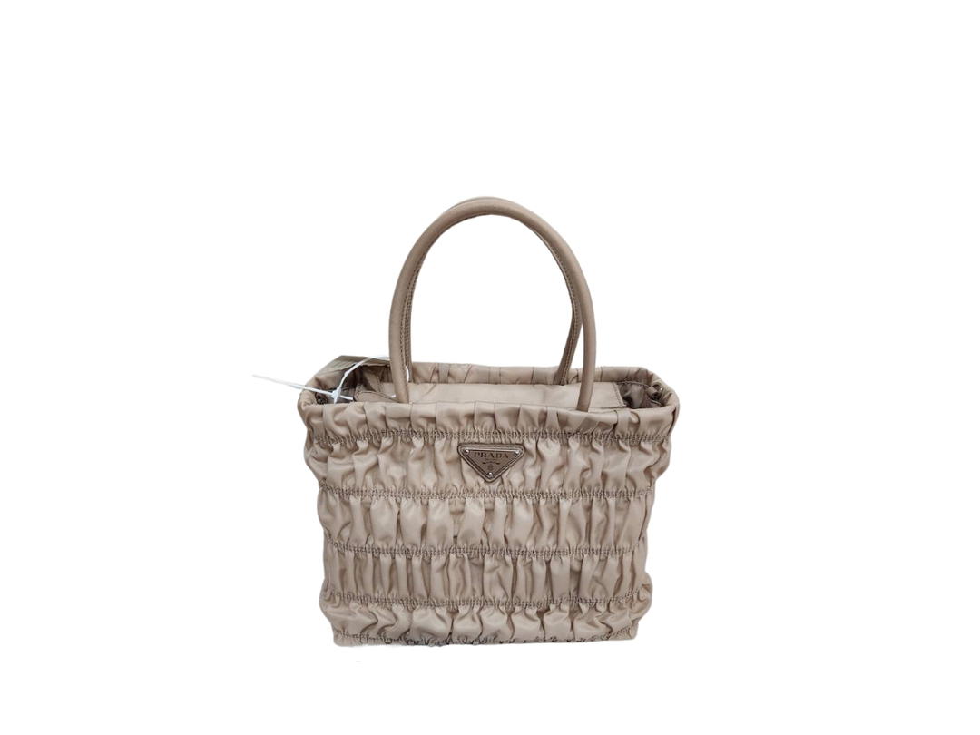 Prada Prada Tessuto Nappa Tote Bag In Cammeo