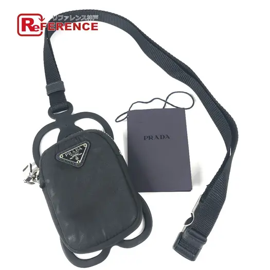 Buy PRADA triangle logo Smartphone pouch iPhone case with neck strap Mobile case at Sasom – Authentic and Ready to Ship