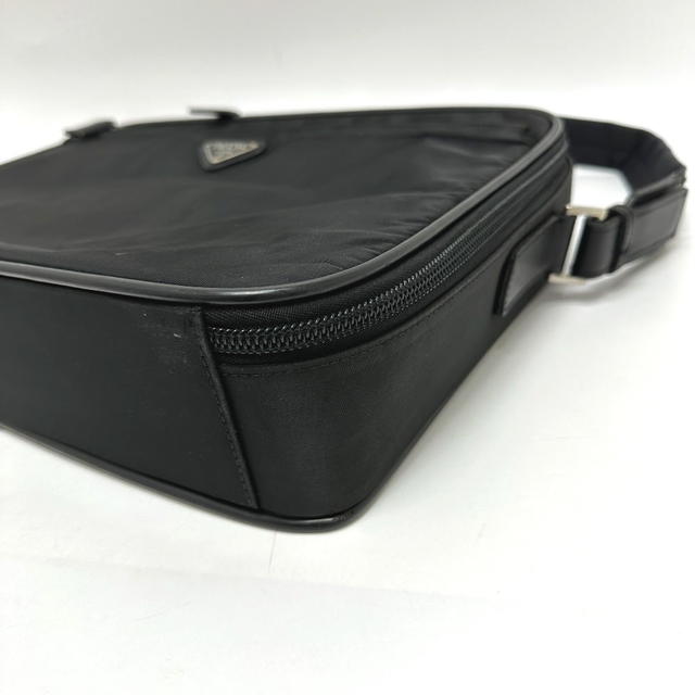 Prada PRADA V147S triangle plate 2WAY Shoulder Bag Briefcase Business bag Nylon Black - view 5