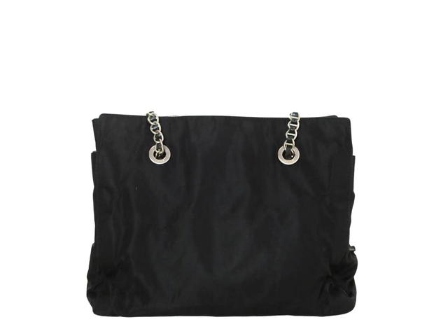 Prada Prada Vintage Tote Bag In Nylon With Silver-Tone Hardware Black - view 2