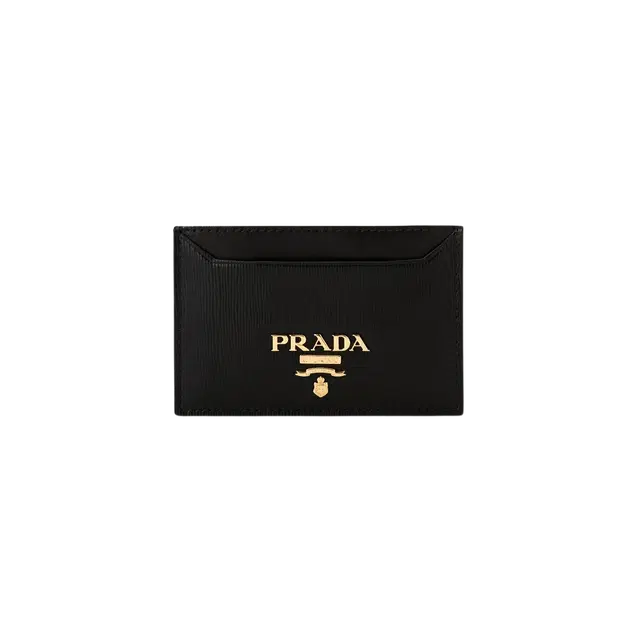 Prada Prada Vitello Move Saffiano Leather Card Holder Black - view 2