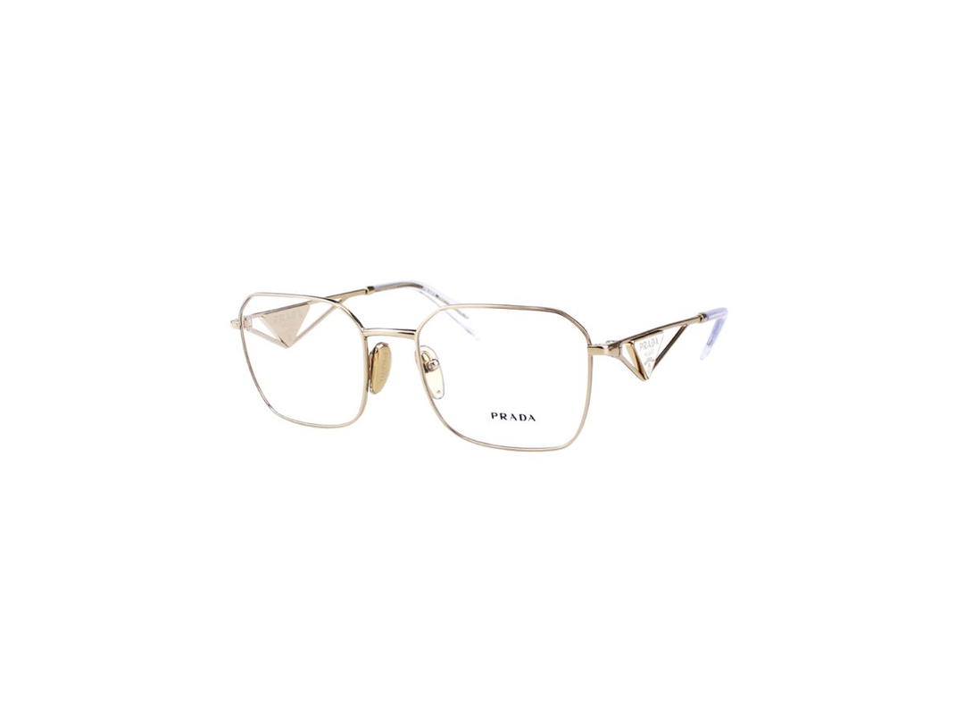 Prada Prada VPR A51 Glasses In Gold Acetate Frame With Demo Lens