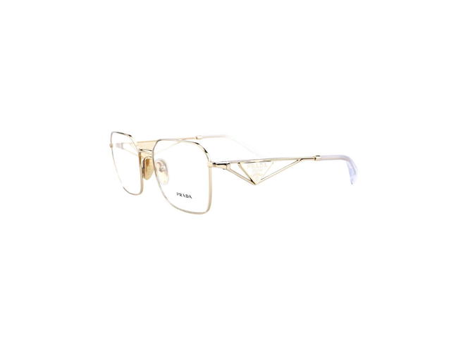 Prada Prada VPR A51 Glasses In Gold Acetate Frame With Demo Lens - view 3