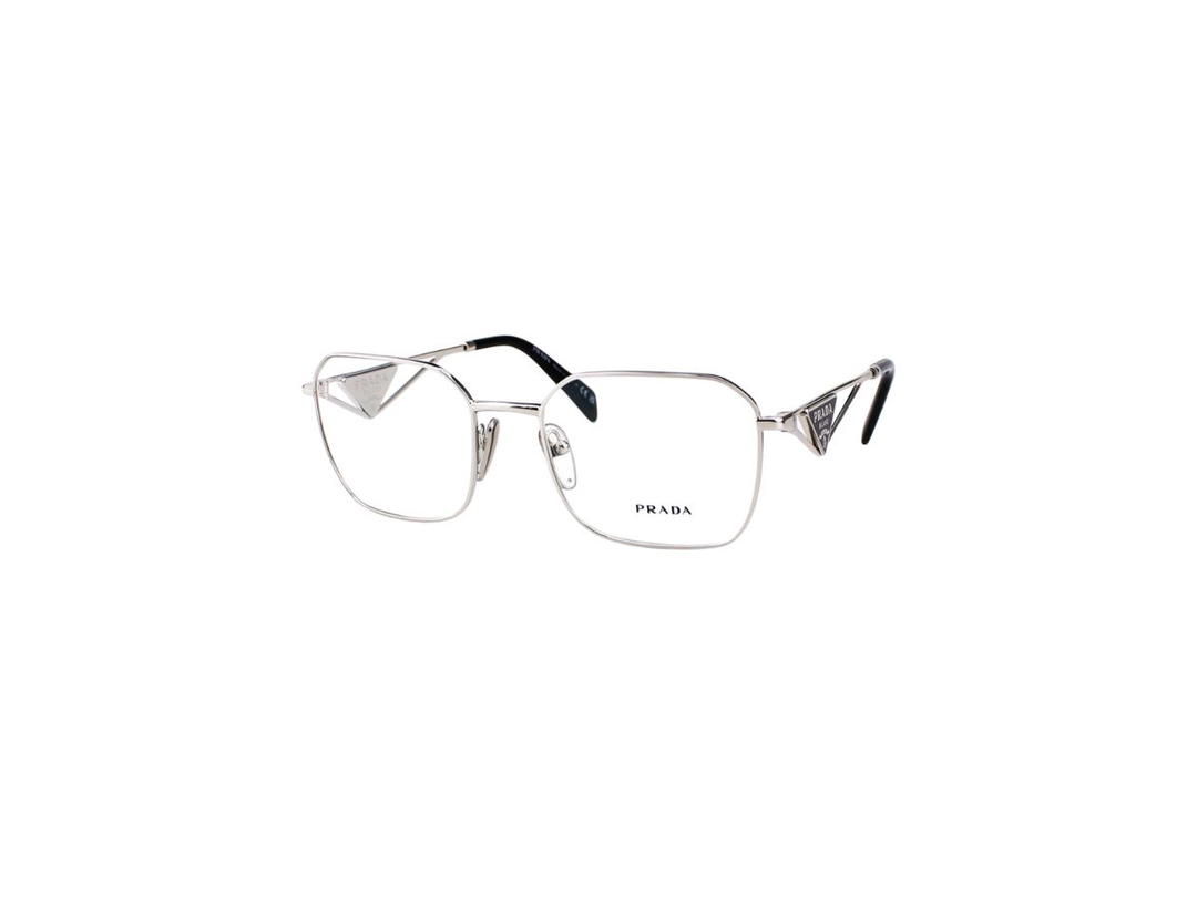 Prada Prada PR A53V Glasses In Silver Acetate Frame With Demo Lens