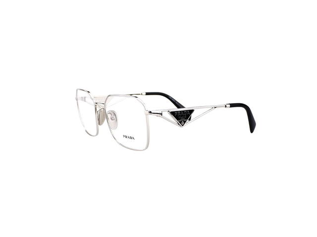 Prada Prada PR A53V Glasses In Silver Acetate Frame With Demo Lens - view 3