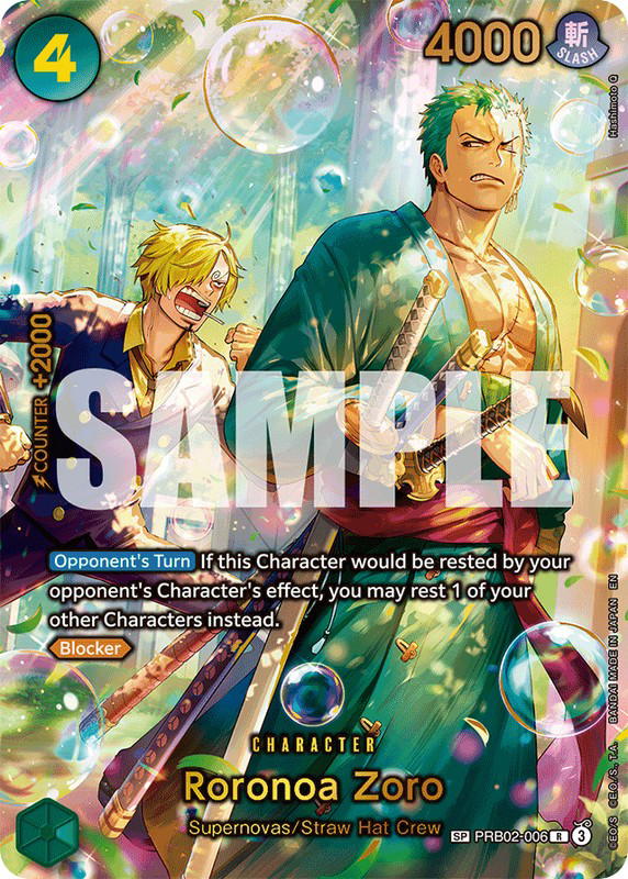 One Piece One Piece Roronoa Zoro R [PRB02-006] Premium Booster "The Best Vol.2" [AltArt] (EN)