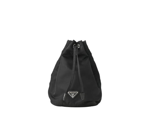 Prada Prada Bucket Bag In Black Nylon With Silver Hardware - view 1