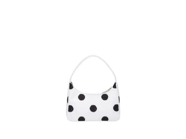 Prada Prada Polka Dot Tessuto Nylon Re-Edition 2000 Mini Bag White - view 2