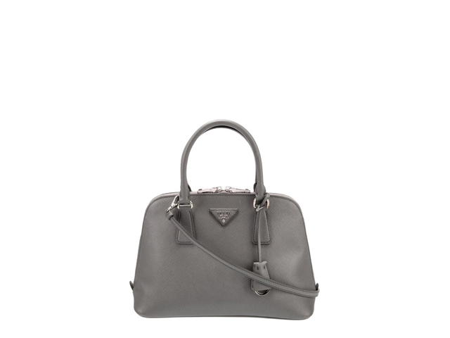 Prada Prada Saffiano Small Dome Bag Grey - view 1