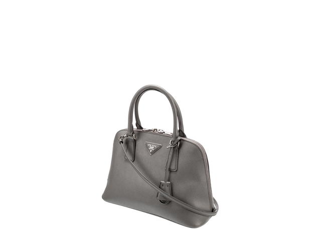 Prada Prada Saffiano Small Dome Bag Grey - view 2