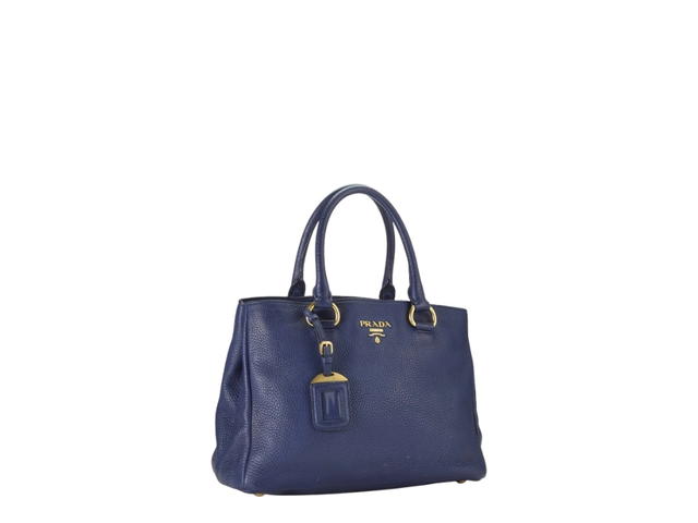 Prada Prada Vitello Daino Convertible Tote Navy - view 2