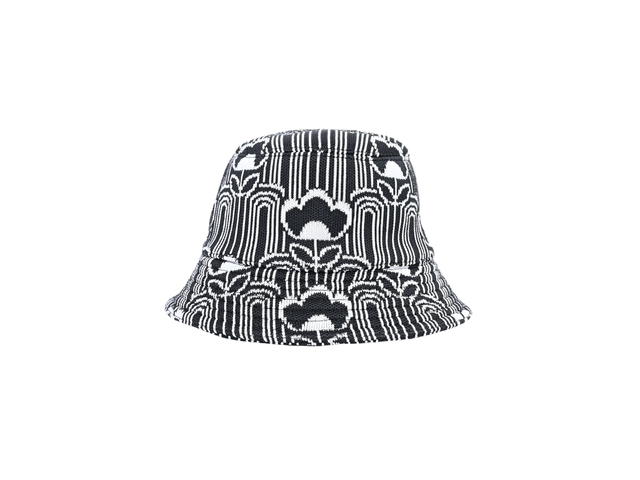 Prada Prada Triangle Bucket Hat Black White - view 2
