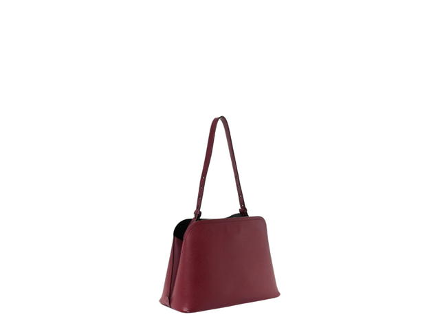 Prada Prada Saffiano Cuir Matinee Tote Cherry Black - view 2