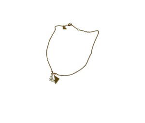 Buy Prada Enameled Metal Necklace Gold White at Sasom – Authentic and Ready to Ship