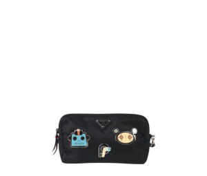 Buy Prada Robot Pins Wristlet Pouch Black at Sasom – Authentic and Ready to Ship